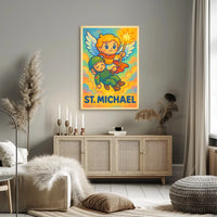 St. Michael Archangel Mystical Art Poster