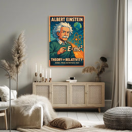 Einstein Relativity Scenic Academic Poster