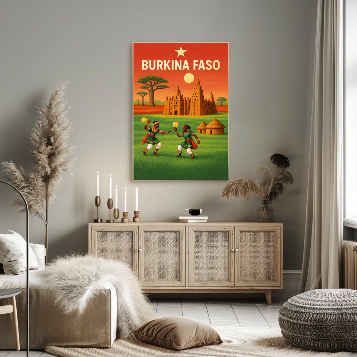 Burkina Faso Cultural Celebration Poster