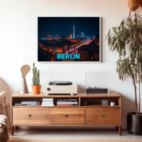 Berlin at Night Poster