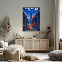 New York A Symphony of Life Poster PosterGoat