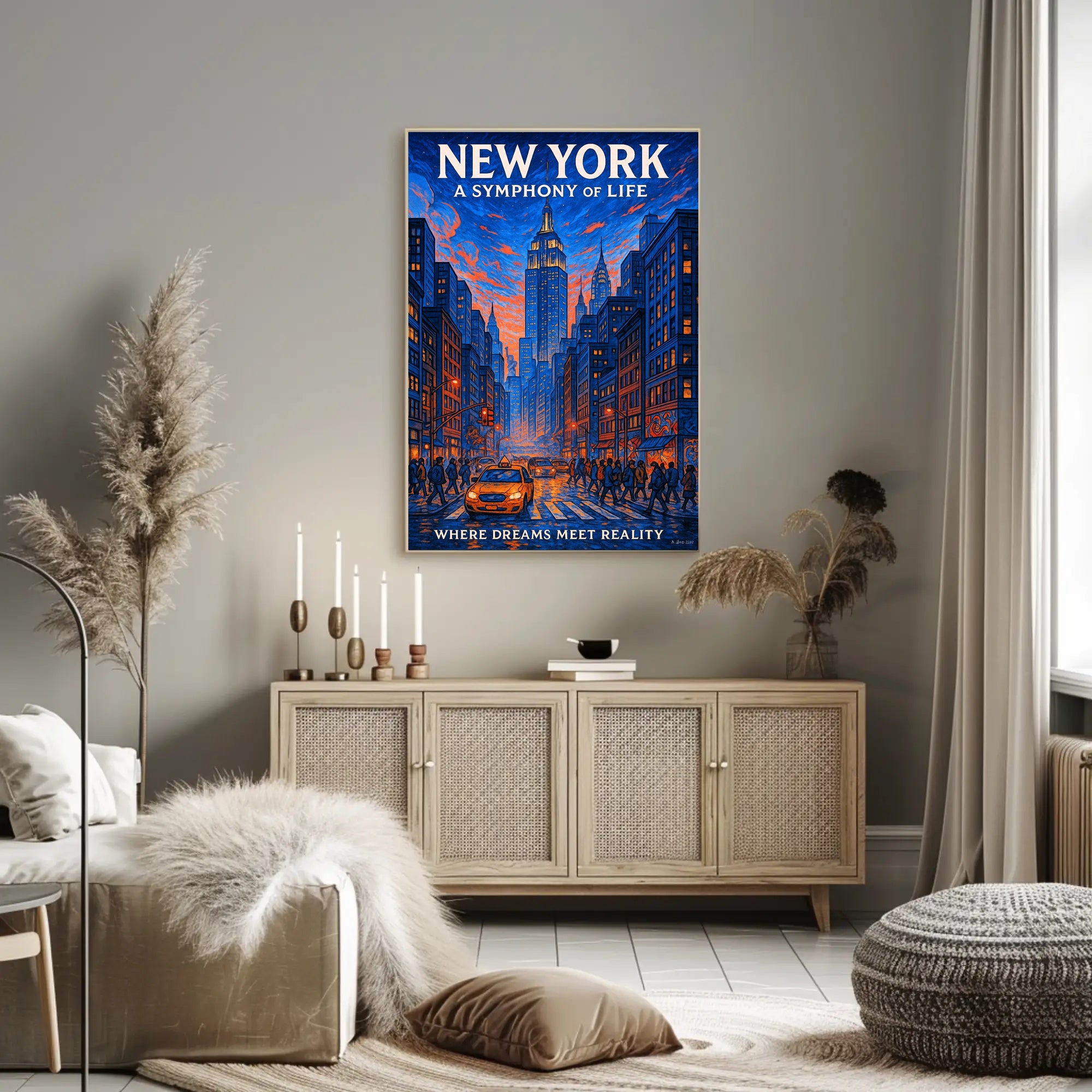 New York A Symphony of Life Poster PosterGoat