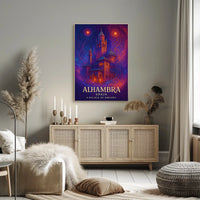Alhambra Enchantment: Vintage Dreamscape Art Poster