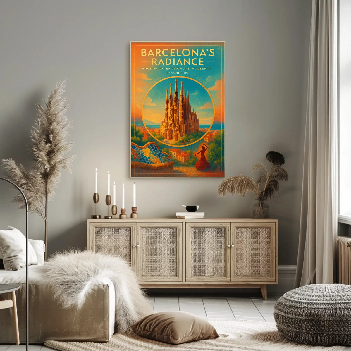 Barcelonas Radiance Poster
