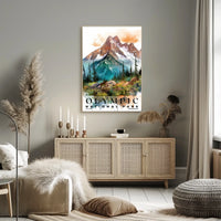 Olympic Watercolor Wall Art Poster