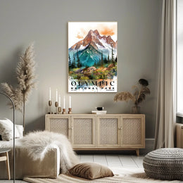 Olympic Watercolor Wall Art Poster