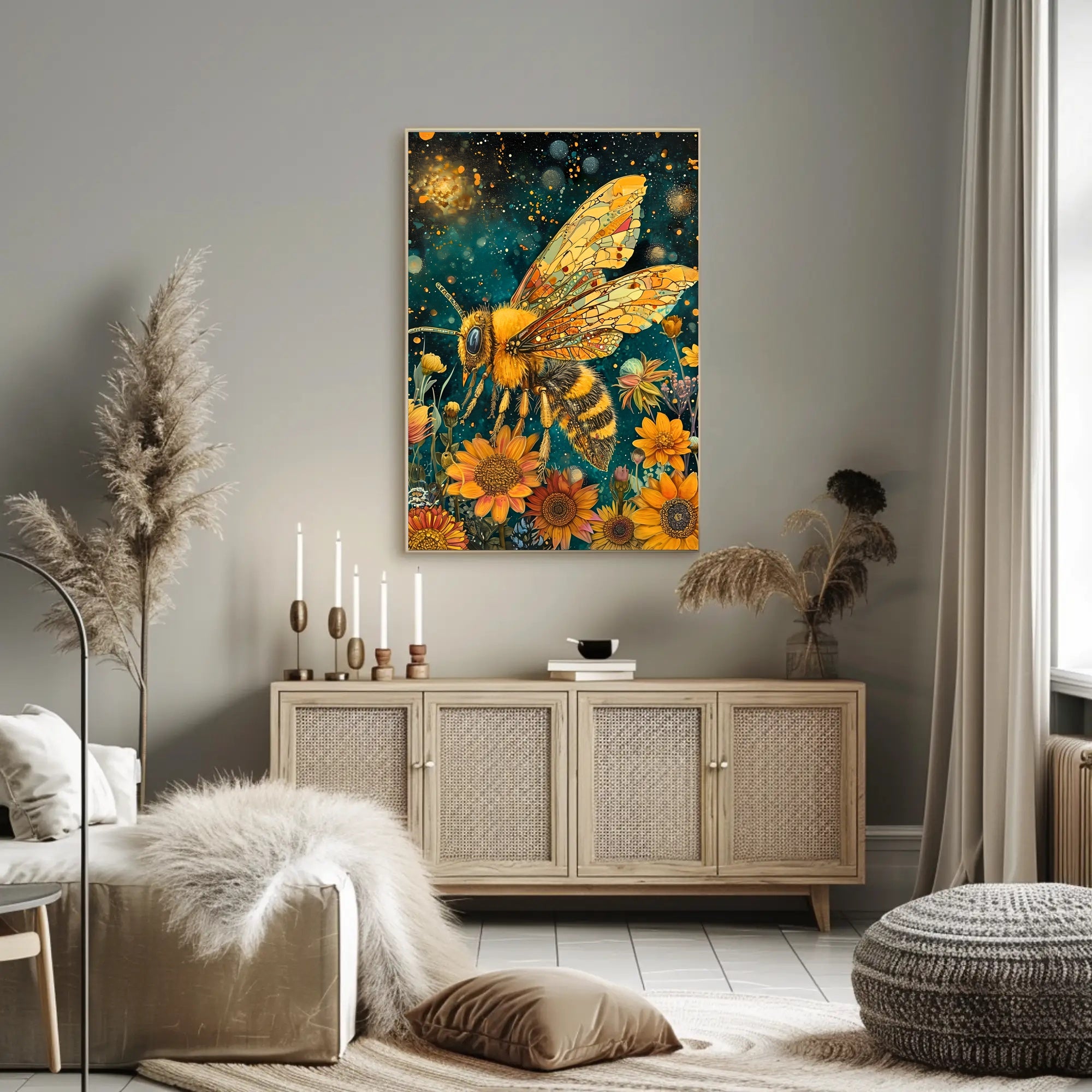 The Enchanted Bee William Morris Art Poster