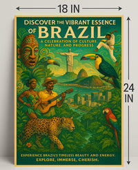 Discover the Vibrant Essence of Brazil Poster PosterGoat