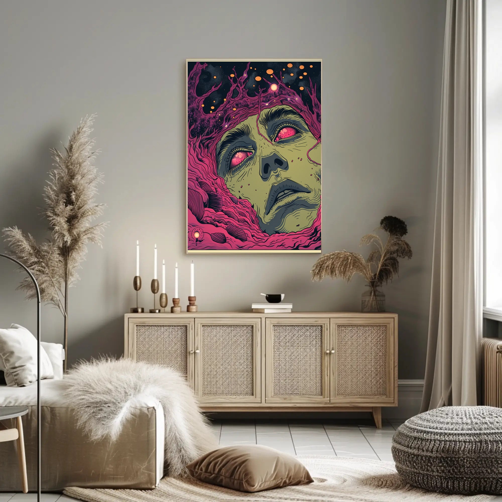 Cosmic Awakening Art Print Poster for Home Decor and Wanderlust Enthusiasts PosterGoat