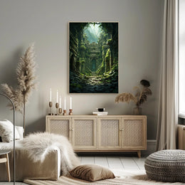 Ancient Ruins In The Jungle Poster