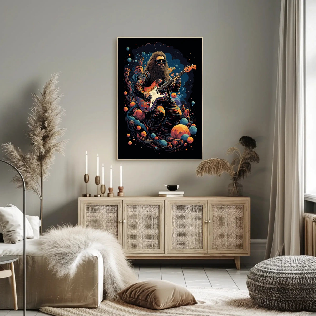 Cosmic Guitarist Poster