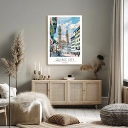 Quebec City Charm Poster PosterGoat