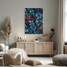 Vibrant Foliage and Berries Wall Art