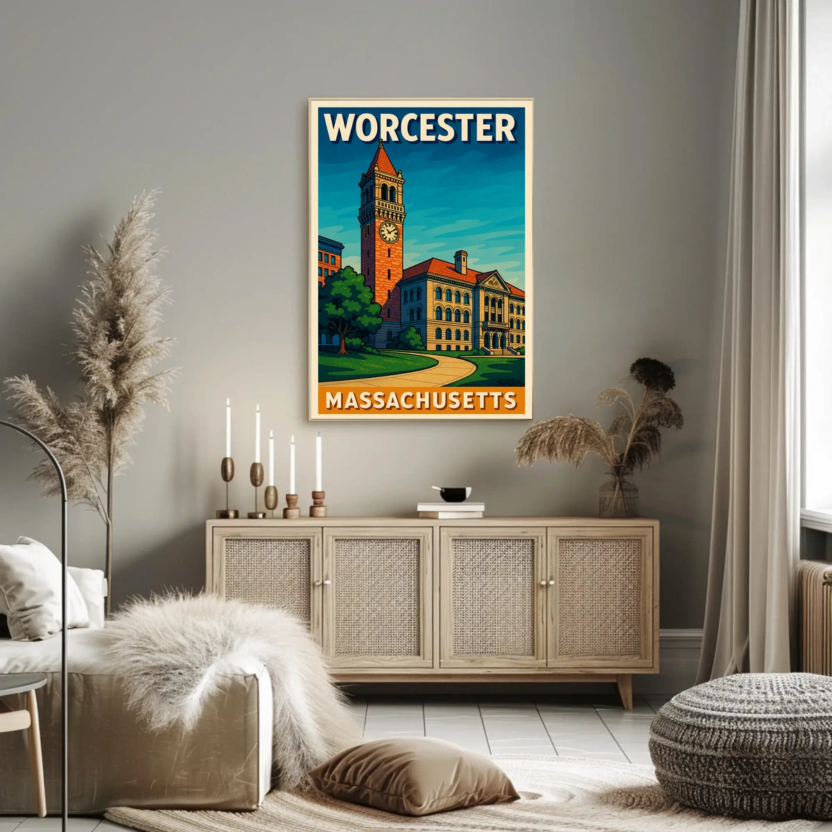 Worcester Massachusetts Poster