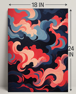 Abstract Swirls Of Color Abstract Poster
