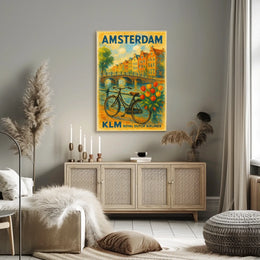 Amsterdam Travel Poster