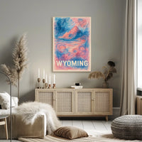Wyoming Landscape Art Poster