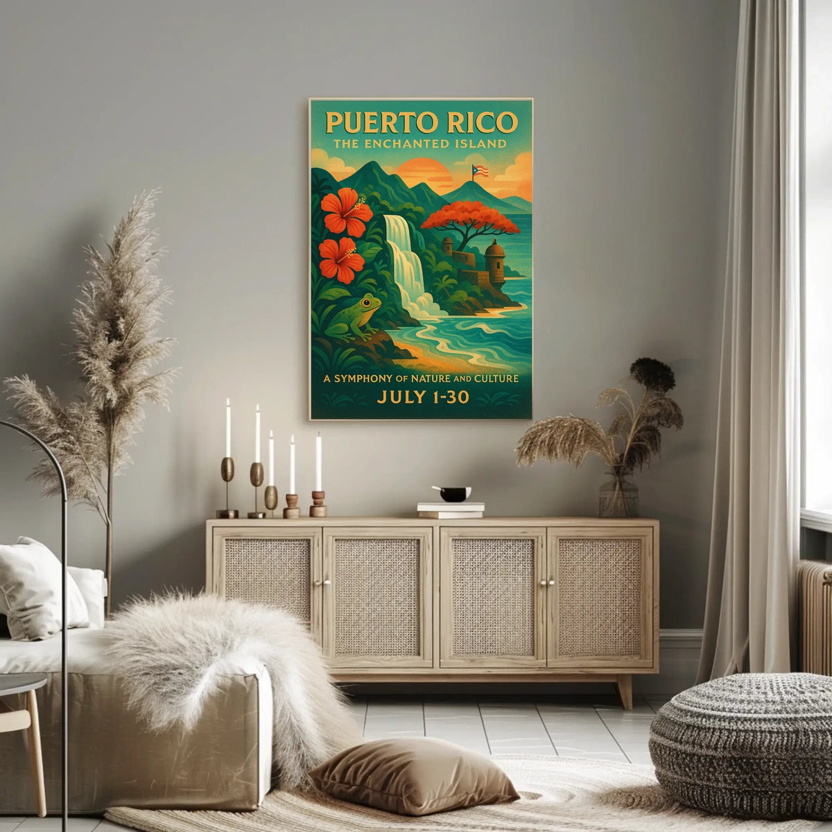 Puerto Rico The Enchanted Island Poster