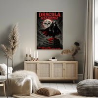 Dracula Gothic Horror Art Poster - Fantasy or Mythology Poster