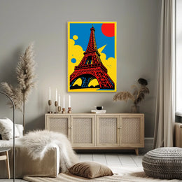 Eiffel Tower Pop Art Poster