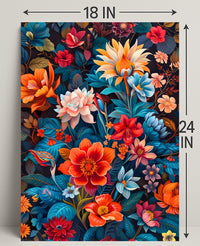 Vibrant Floral Symphony William Morris Art Poster