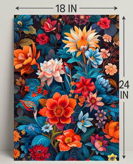 Vibrant Floral Symphony William Morris Art Poster