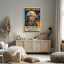 Einstein Relativity Cosmos Science Poster