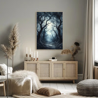 Haunting Mystical Forest Scene Abstract, Artistic, or Pop Culture Poster