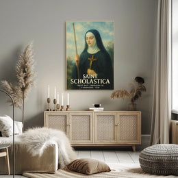 Saint Scholastica Poster