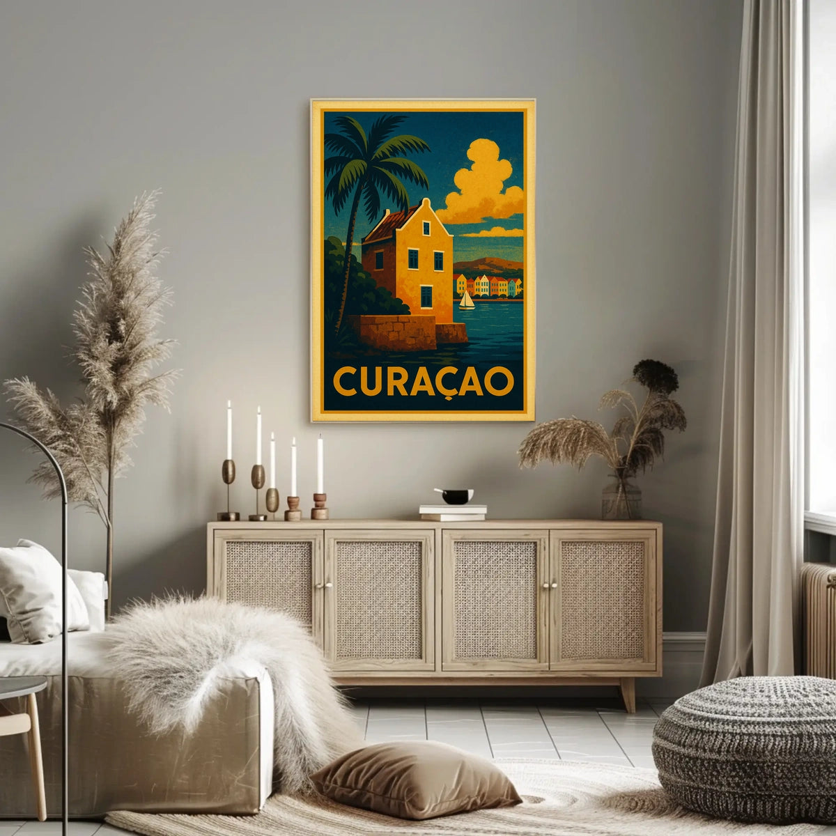 Curacao Travel Poster