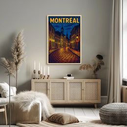 Montréal Nightscape Poster