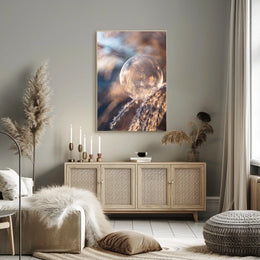 Frozen Bubble Sunrise: Abstract or Artistic Poster