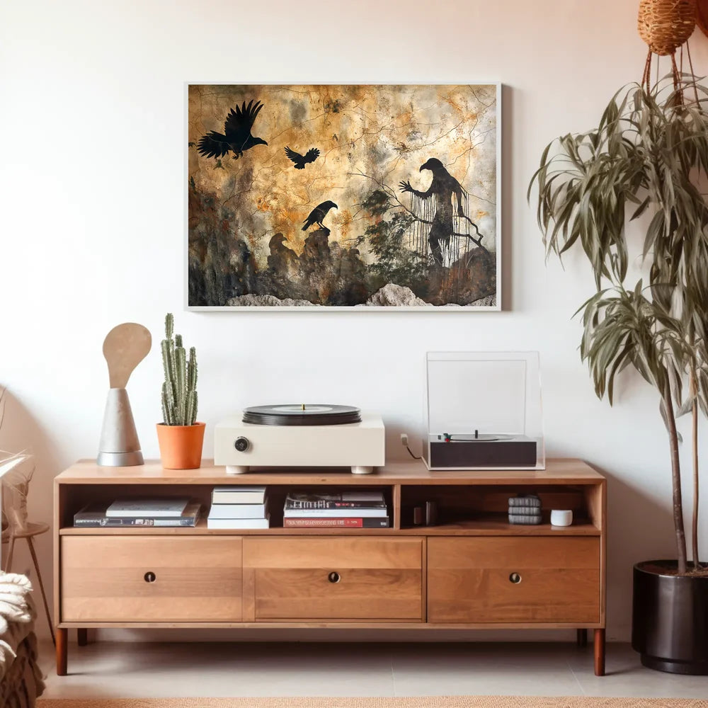 Mystical Gothic Ravens Fantasy Art Poster Print