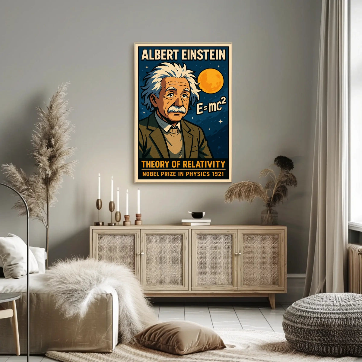Albert Einstein Theory Of Relativity Poster