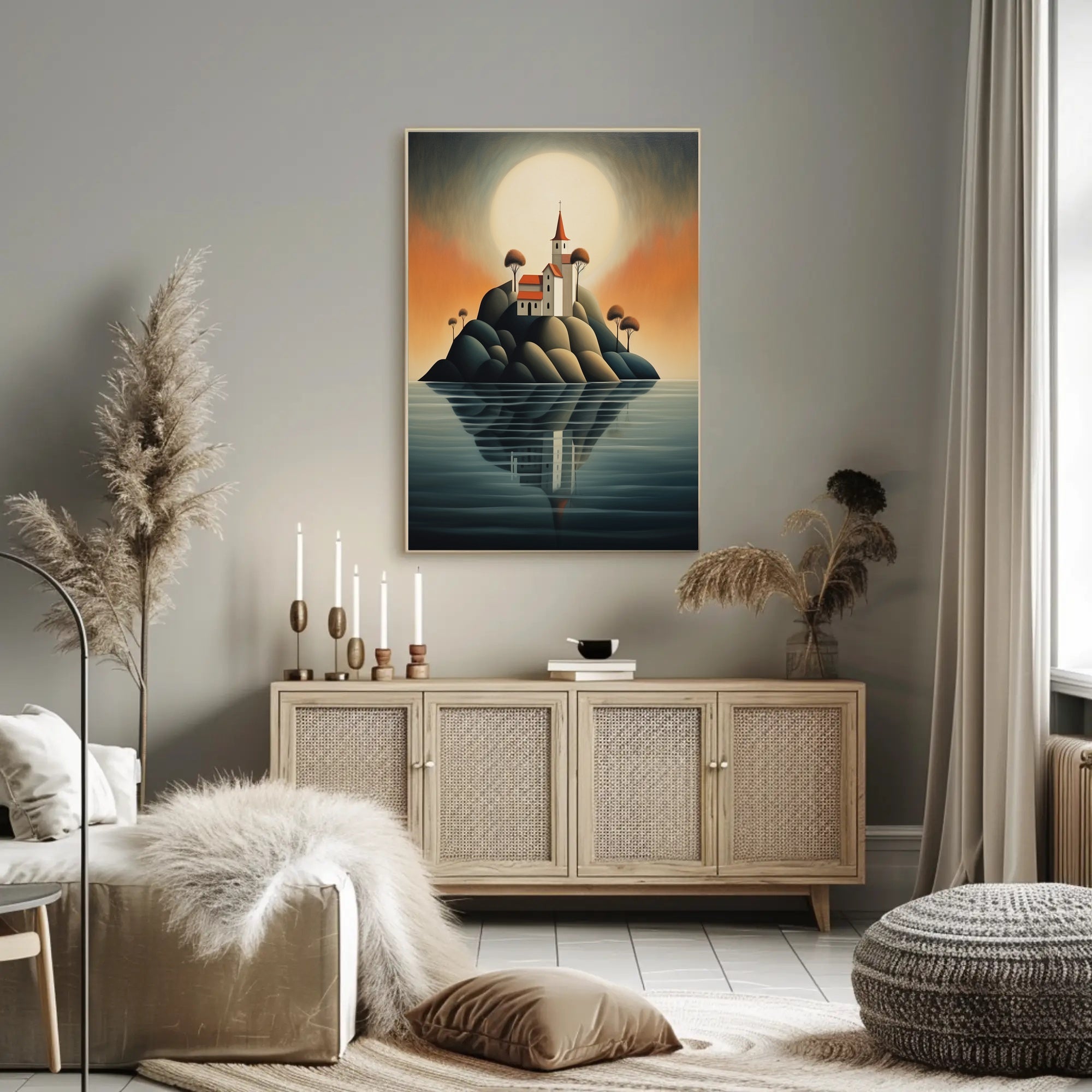 Enchanted Island Church Poster PosterGoat