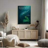 Mystical Marriages Narwhal Glass Frog Poster