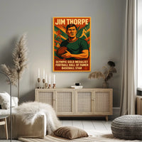 Celebrating Jim Thorpe Legendary Athlete Jim Thorpe Poster
