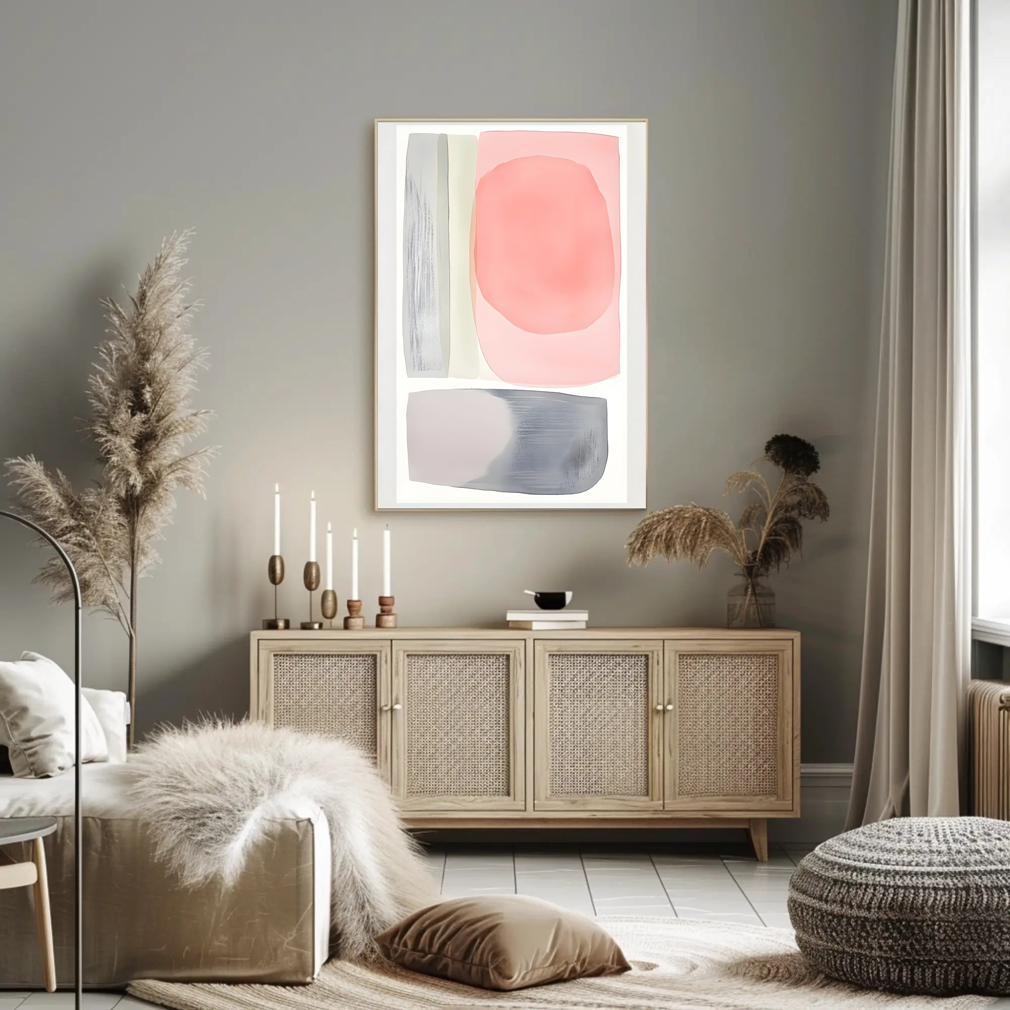 Abstract Shapes Colorful Poster Minimalist Wall Art