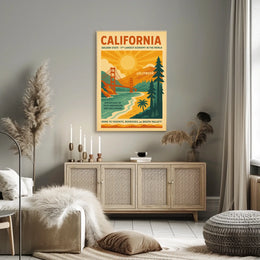 California The Golden State Poster