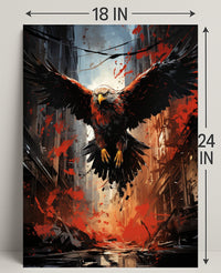 The Majestic Eagle In Urban Chaos Poster PosterGoat