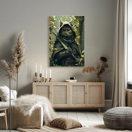 The Enigmatic Feline Adventurer Poster PosterGoat