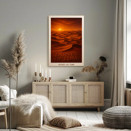 Dunes of Time: Scenic Adventure Travel Poster