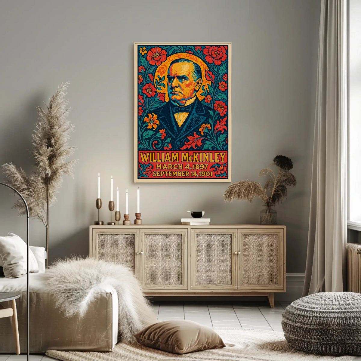 William McKinley Gift Vintage Presidential Tribute Poster