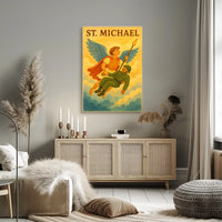 St. Michael Archangel Spiritual Art Poster
