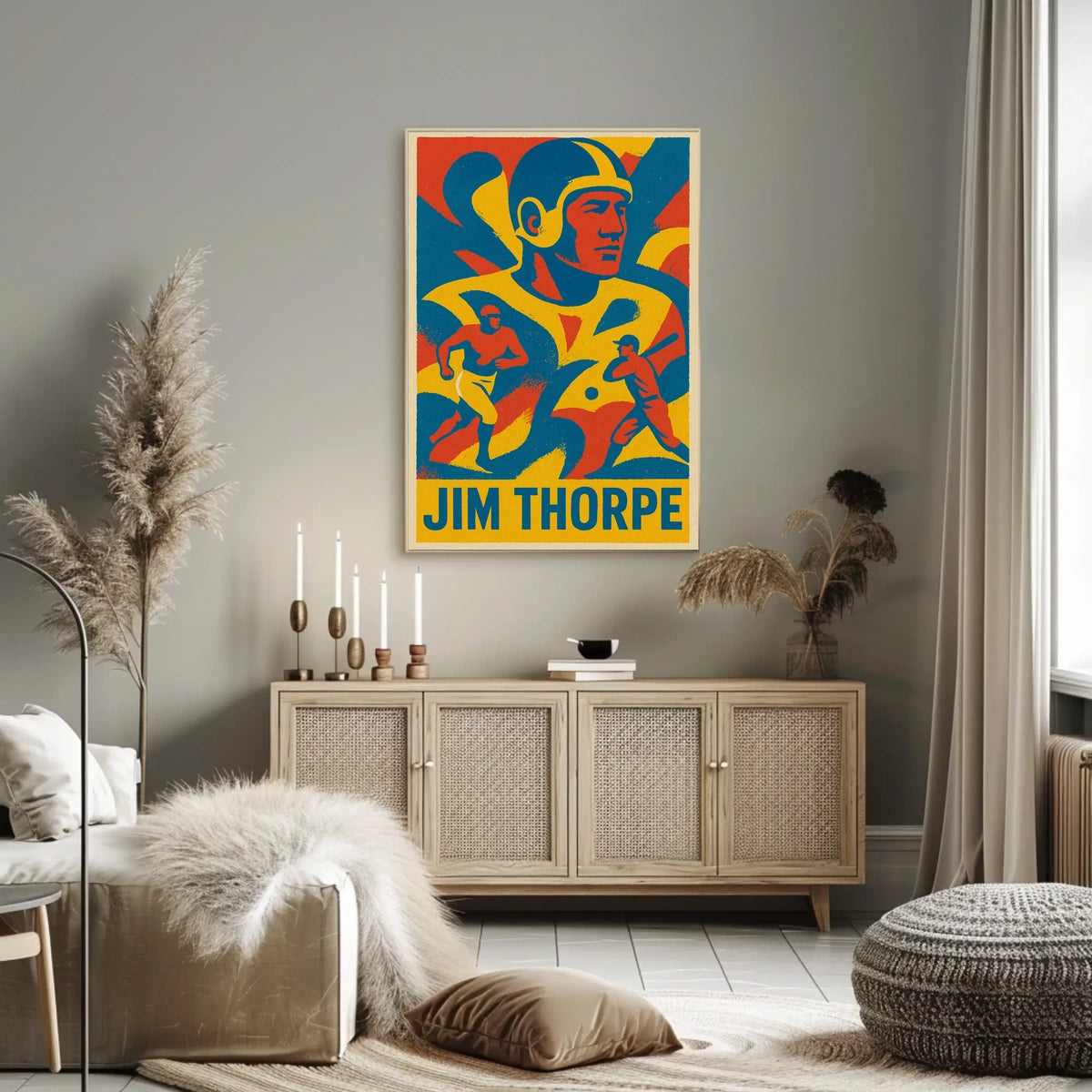 Jim Thorpe Athletic Icon Poster