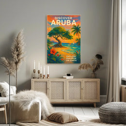Discover Aruba Tropical Paradise Poster