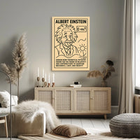 Albert Einstein Theoretical Physicist Portrait Poster