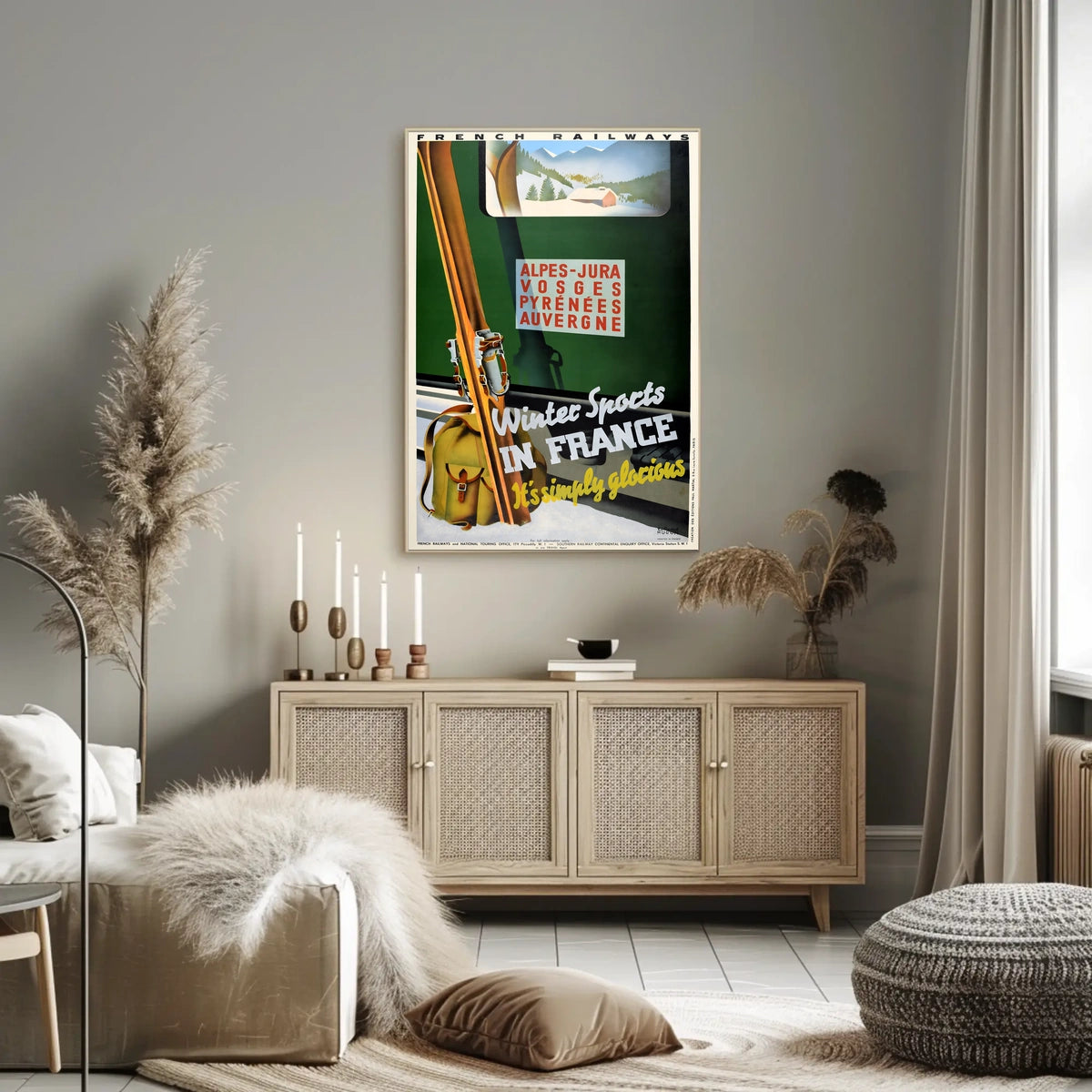 Winter Sports In France Poster