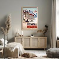 Gstaad Winter Getaway: Vintage Travel Poster PosterGoat