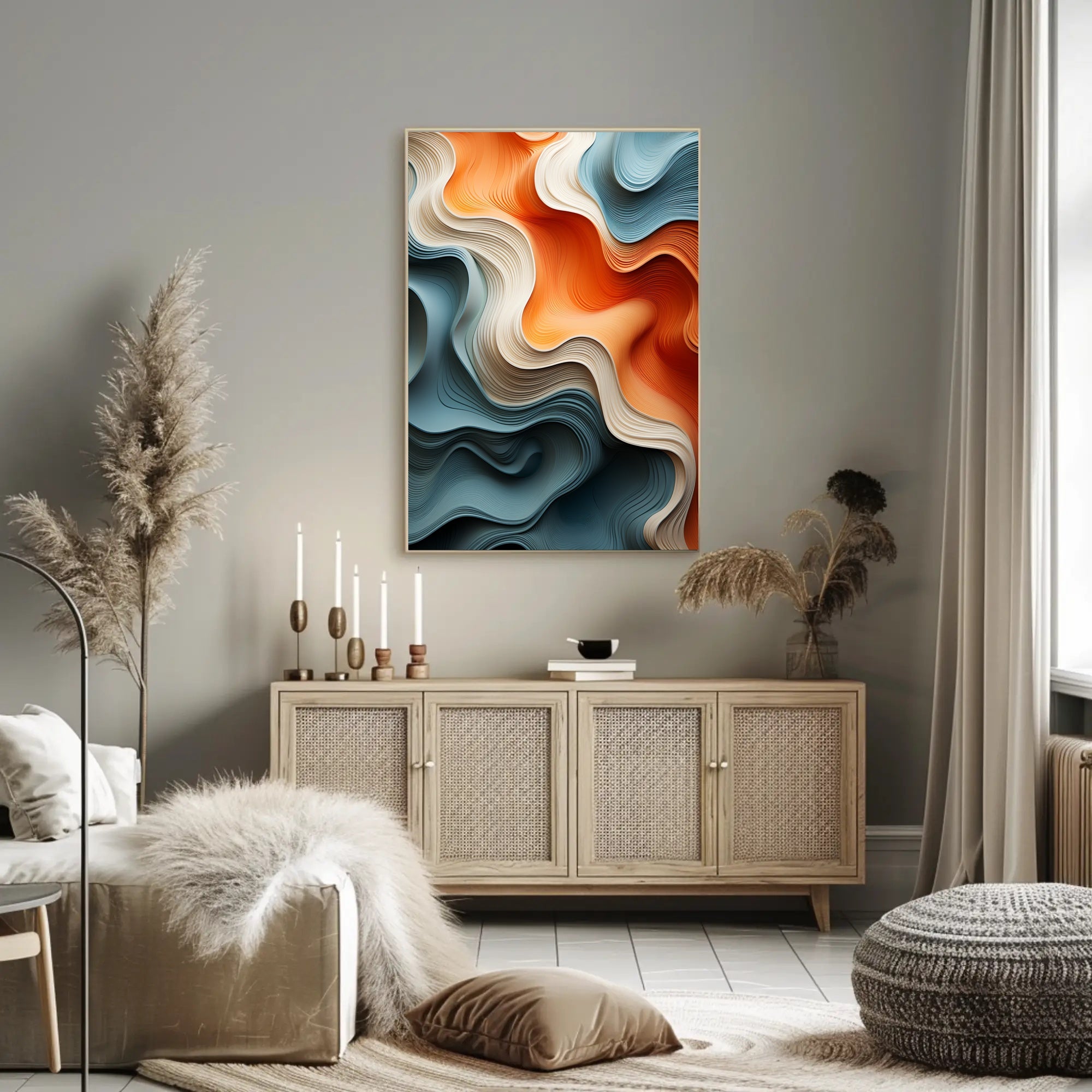 Flowing Colors Poster PosterGoat
